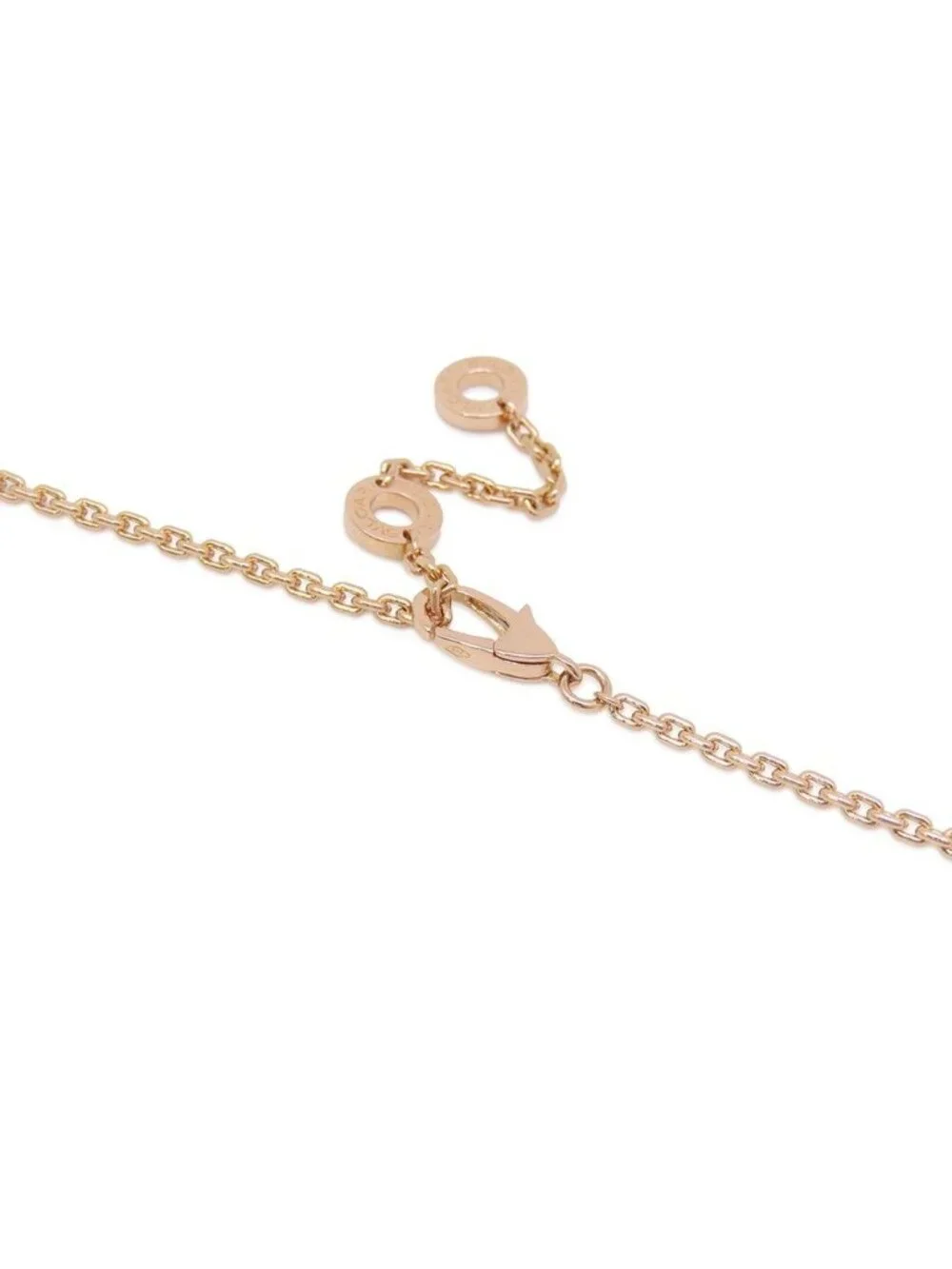Bvlgari Necklace Serpenti Viper Onyx Diamond 18k Pink Gold Pendant